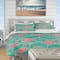 Designart 'Pink Flamingo Birds' Tropical Bedding Set - Duvet Cover & Shams